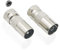 euroharry SAT Antenne Adapter 2 Stück IEC Stecker und Buchse auf F Stecker (F-Stecker auf Koax-Stecker und F-Stecker auf Koax-Kupplung) für Antennenkabel, Satellitenkabel, Koaxialkabel