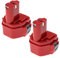 EXTENSILO 2x batteria compatibile con Makita 6316DWBE, 6317D, 6317DWAE, 6317DWDE, 6316DWFE attrezzo da lavoro (3300 mAh, NiMH, 12 V)