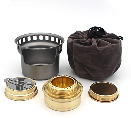 HKMA Alcohol Burner - Efficient Spirit Burner Cooktop Camp Stove,Chrome