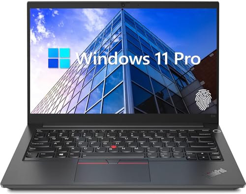 Lenovo ThinkPad E14 Gen 5 Business Laptop, 14 FHD+ Display, AMD Ryzen 7 7730U (Beat i7-1255U), 16GB RAM, 512GB SSD, FP Reader, Backlit Keyboard, HDMI, RJ45, Wi-Fi 6, Windows 11 Pro, Black