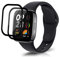 PaceBid Vetro Temperato Compatibile con Xiaomi Redmi Watch 3, 2 Pezzi 3D Piena Copertura Pellicola Protettiva [Anti-graffio] [Durezza 9H] [Senza Bolle] per Xiaomi Redmi Watch 3