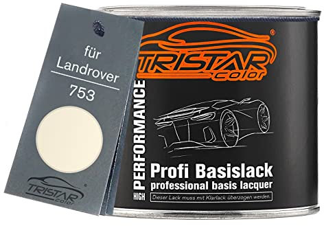 TRISTARcolor Car paint Can ready-to-spray for Landrover 753 Old English White Base coat 0.5 litre