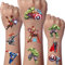 Superhelden Tattoo Kinder, 10 Blätter 300+ Kinder Tattoos, Wasserdichte Kindertattoos, Kindergeburtstag Party Mitgebsel Hautfreundliche Temporäre Kindertattoos
