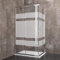 Box Doccia Rettangolare 195 Cm H Cabina Bagno Con Porte Scorrevoli Ante In Cristallo Temperato Serigrafato da 6 mm Struttura Alluminio Anodizzato Maniglie in Acciaio Cromato Losanna (70 x 90 Cm)