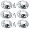 Round 25mm Wardrobe Rail Locking End Socket Suit Chrome Wardrobe Hanging Sockets with Screws Rail Rod End Supports Wardrobe Rod Socket Fitting Pack of 6.