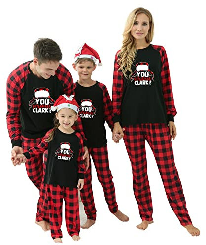 Surttan Set Pigiama Di Capodanno Pigiama Coppia Fidanzati Coordinati Sleepwear Set Merry Christmas Pigiama Invernale Felpa Senza Cappuccio + Pantaloni Larghi Natalizia Pigiama Pile Donna Invernale