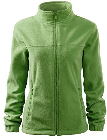 DELUNO Weis Damen Outdoor Fleecejacke - Aussenseite mit Anti-Pilling - Neu - Rot Blau Grau Weis - XS S M L XL XXL (504-XL-Erbsen)