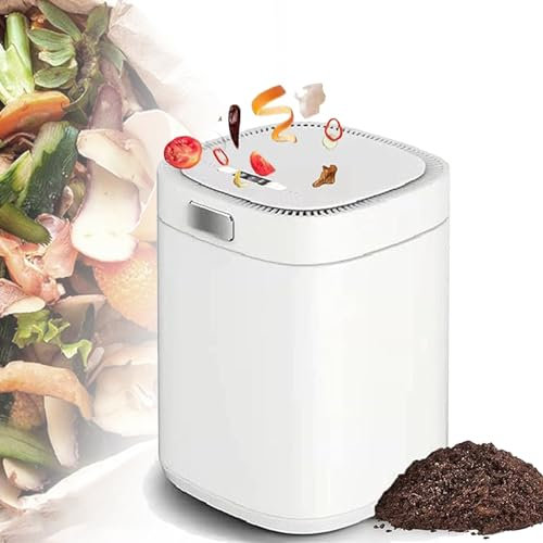 Compostador De Residuos De Cocina, Esterilización Y Secado a Alta Temperatura, Bajo Ruido Y Silencioso, Molienda Potente, Contenedor De Compost Inteligente De 2,5 litros para Cocina