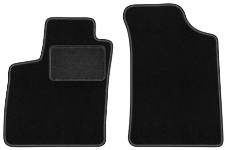 Velours-Fußmatten vorne passend für Bentley Continental 2013-2022, Schwarz | passend für Gt v8; Velours-Teppich (Polypropylen), ca. 6,5 mm; rutschfest, Universal-Befestigungen