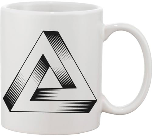 Optical Illusion Cool Triangle Ceramic Mug bnft