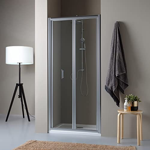Kiamami Valentina Porte-Niche pour Douche avec 2 Portes à Ouverture à Livre de 85cm | Soffio