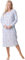 Camille Long-Sleeved 100% Cotton Nighties For Women – Soft Floral Print Nightdress with Button Fastening – Elegant Round Neck Ladies Nightwear 18-20 Blue