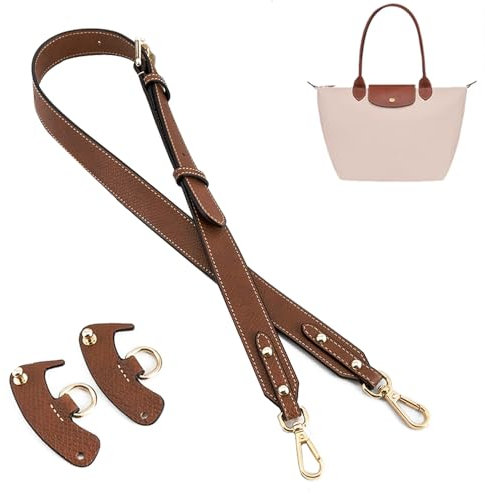 Gastinsave Handtaschengurte Ersatz, Leder Handtasche Crossbody Schultergurt Verstellbar für Longchomp Tasche Frauen
