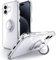 Silverback für iPhone 16 Hülle, Handyhülle für iPhone 16 mit 360° Ring Halter Schutzhülle TPU Cover Stoßfester Stoßfänger Weiche Dünn für iPhone 16 Case - Transparent
