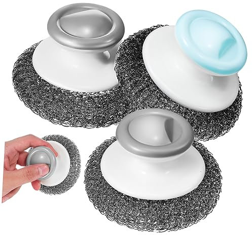 minkissy 3stücke Teiliges Geschirr-schrubber Mit Robustem Design Effiziente Für Töpfe Pfannen Und Geschirr Platzsparend Und Langlebig Für Küche