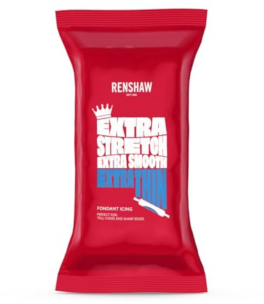 Renshaw Blue Extra Stretch, Smooth & Thin Fondant Icing, 1 kg (Pack of 1)