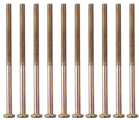 10-teiliges Zylinderschraubenmuttern-Kreuzdübel-Set mit Innensechskantschraube for Möbel, Kinderbetten, Betten, Stuhl, Kinderbett, Ersatzverbinderteile M6 x 100 mm