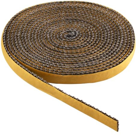 SYHSYC Junta Cristal Refractaria Chimenea, Autoadhesivo Sellador Tubo Chimenea, Cinta Vitroceramica, 3 mm X 15 mm X 300 cm Cuerda Fibra de Vidrio Junta para Chimenea y Estufa para Chimenea (Amarillo)