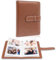 64 Taschen Fotoalbum Buch für 2x3 Inch Film - Mini kleine Alben für Fujifilm Instax Mini Sofortbildkamera, für Polaroid Hi-Print Bilder, Kpop Fotokartenhalter Binder (Brown)