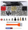 Computer Schrauben Set, PC Schrauben Set für Motherboards, Fahrgestell, Festplatten, mit Kabelbinder, Pinsel und Schraubendreher(362 Stück)