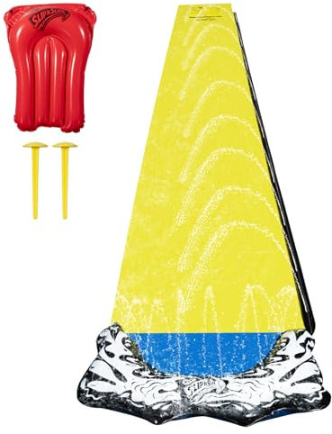 Wham-O Slip N Slide Wave Rider 548.64cm con Boogie, Juguetes de Verano al Aire Libre para niños de 5 a 12 años, Fiestas en el jardín
