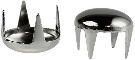 Pesfehhy 100pzs 7MM Plata Sujetadores Cabeza de Clavo Mancha Pernos de Metal de cupula Redondo