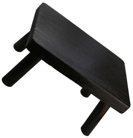 Generisch Japaner Massivholzkandelstisch Holzstuhl Vintage Tritthocker Holzfußhocker Esstisch Kleiner Holzhocker Kleiner Schreibtisch Hocker im Schlafzimmer Hocker aus Holz hölzern Schwarz