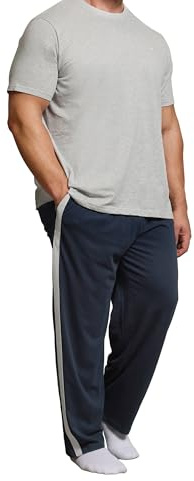 BadRhino Big & Tall Blue Lightweight Lounge Joggers - Men's - Plus Size Curve