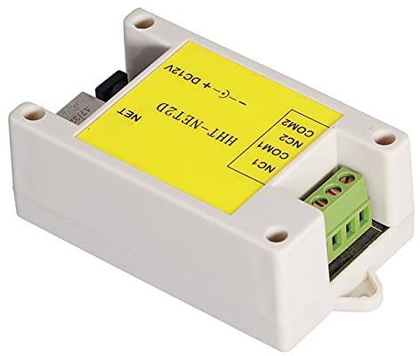 KIMISS Upgrade 2 Kanal -IP -Netzwerk Relay Modul Internet Watchdog Fernbedienung für Router und Netzwerkgeräte, DC12V, Industriegrad, Normalerweise Geschlossene Ausgabe