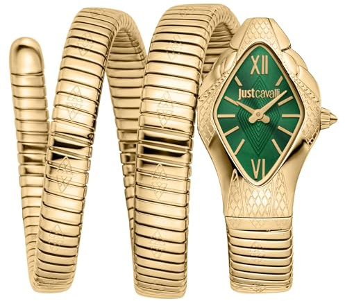 Just Cavalli Analoge Quarzuhr für Damen mit Edelstahlarmband JC1L307M0035