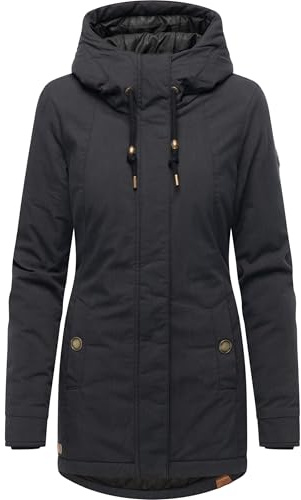 Ragwear Damen Winterparka Monadena Parka YOUMODO mit Kapuze | Länge: po-bedeckend | Wärmegrad 3 von 3 – warm gefüttert | verstellbare Kapuze