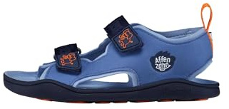 Affenzahn Sandale Vegan Airy mit Klettverschluss rutschfest Flexibel Luftig Leicht für den Sommer, Größe 21-32 Elefant - Blau, 35