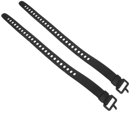 Alipis 2pcs Adjustable Rubber Dive Knife Strap for Arm and Thigh, Universal Fit with Quick Buckle Closure, Sturdy Black Material Withstands Abrasive Underwater Conditions, for Scuba
