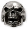 Fly Style 1 Stück Ringe aus Edelstahl - Totenkopf, Alien, Drache, Eisernes Kreuz, Ring Grösse:23.9 mm, Modelle:Zorniger Skull mit Zahnlücke