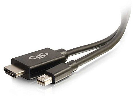 C2G 1M Mini DisplayPort Male to HDMI Male Full HD Audio and Video Cable