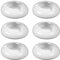 Holst Porzellan Aschenbecher Vorteilspack 6er Set Windaschenbecher 13 cm, Porzellan, weiß, 13x13x4.5 cm