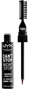 NYX PROFESSIONAL MAKEUP Can't Stop Won't Stop Longwear Brow Kit - Brunette