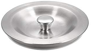 sourcing map Abflussstopfen für Küchenspüle 80 mm Edelstahl-Dichtungsdeckel für Küchenspüle mit Korb