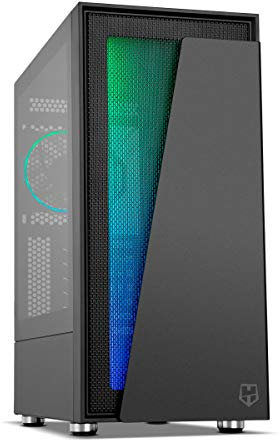 NOX Xtreme Products Hummer Blaster - Caja ARGB Pro ATX-Micro ATX-ITX, Lateral Cristal Templado, Espacio para hasta 8 Ventiladores, USB 3.0, botón Control LED, Color Negro