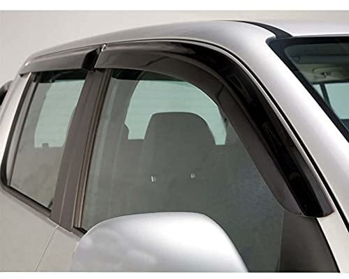 JHCHAN Windabweiser für VW Amarok 2010-2022 Double Cab Schwarz Smoke Regenschild