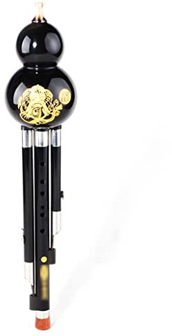 Hulusi Musikinstrumente Ebenholz Hulusi C Key Musikinstrumente Professionelles Spielen Von Musikinstrumenten Für Anfänger (Color : Yellow, Size : 40cm)