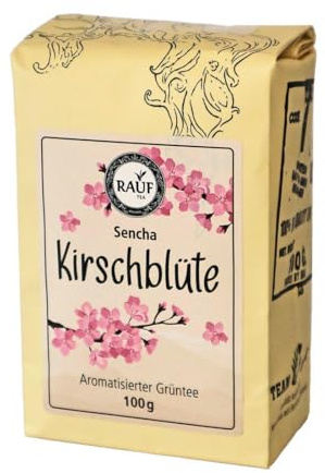 Rauf Tee - aromatisierter Sencha Grüntee Japan Kirschblüten 100g