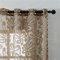 Hiseng Voile Vorhänge mit Ösen Durchsichtig Halbtransparent Ösenvorhang für Fenster Wohnzimmer Schlafzimmer Moderne und Elegante Transparent Gardine 2er Set (Braun,183x160cm)