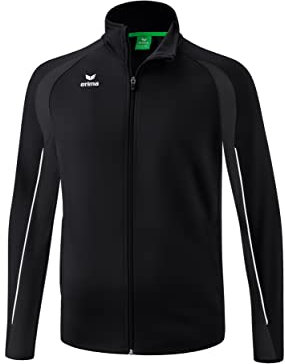 Erima Unisex Erwachsene Liga Star Polyester Trainingsjacke (1032324), schwarz/weiß, XL