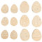 Rayher Holz-Streuteile Osterei, 12 Stück, 3 + 4 cm, sortiert, Holz natur, FSC zertifiziert, Tischdeko, Tischstreuer, Streudeko Ostern, Osterdekoration, 46691505