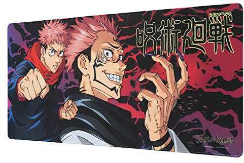 Grupo Erik: Tappetino Mouse Jujutsu Kaisen | Tappetino mouse Anime XXL, base antiscivolo, 100% waterproof e con rifiniture di qualità, 80 x 35 cm, Jujutsu Kaisen Gadget