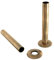 Warmehaus Pair of 180mm Antique Copper Radiator Pipes and Pipe Collars Sleeves