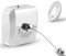FISHTEC Corde à Linge Rétractable - Fil Acier Inoxydable 2.8 m - 10 kg de Charge - Boîtier Métal - Étendoir à Linge - Buanderie - Garage - Salle de Bain