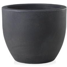 Decor Space Pot rond Ares en plastique extérieur pour plantes et fleurs (70 cm, anthracite)