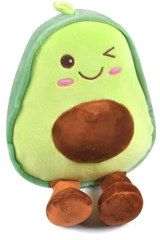 Forhome Avocado Kuscheltier 30cm, Avocado Spielzeug,Süßes Weiches Obst Gefülltes Kissen für Mädchen Jungen